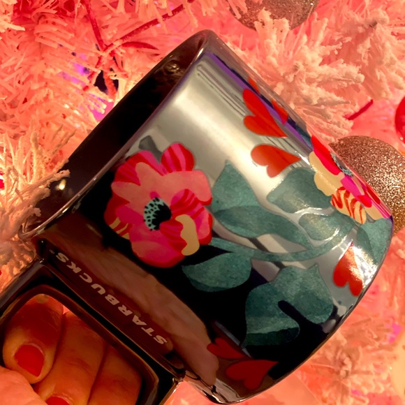 ✨NWT🌸Starbucks 2024 Valentines Rosamundi Floral Love Hearts 🩷Ceramic Mug - Picture 2 of 6